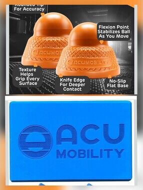 Acumobility block and 2 relief balls bundle
